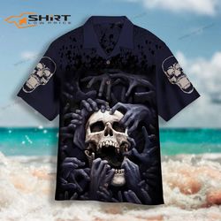skull aloha 2 hawaiian shirt for men and women