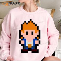 pixel billy lee from double dragon sweatshirt