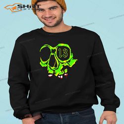 lucky green skull sweatshirt
