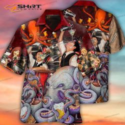 bartender style hawaiian shirt