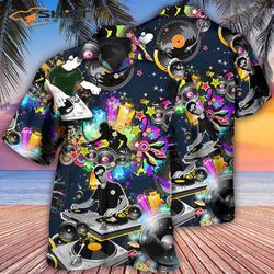 dj colorful stunning hawaiian shirt