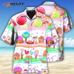food dessert colourful cookies candy lolipop hawaiian shirt