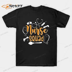 halloween women nurse squad halloween costume t-shirt