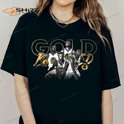 gold blooded gsw golden state warriors t-shirt