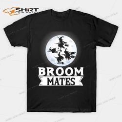 witches broom mates halloween t-shirt