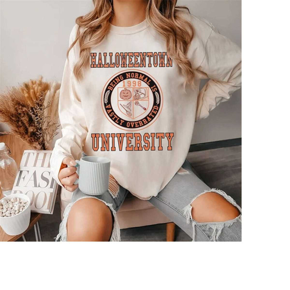 Halloweentown University Sweatshirt, Halloween Town Est 1998 Shirt Sweatshirt, Fall Sweatshirt, Pumpkin Shirt, Womens Ha