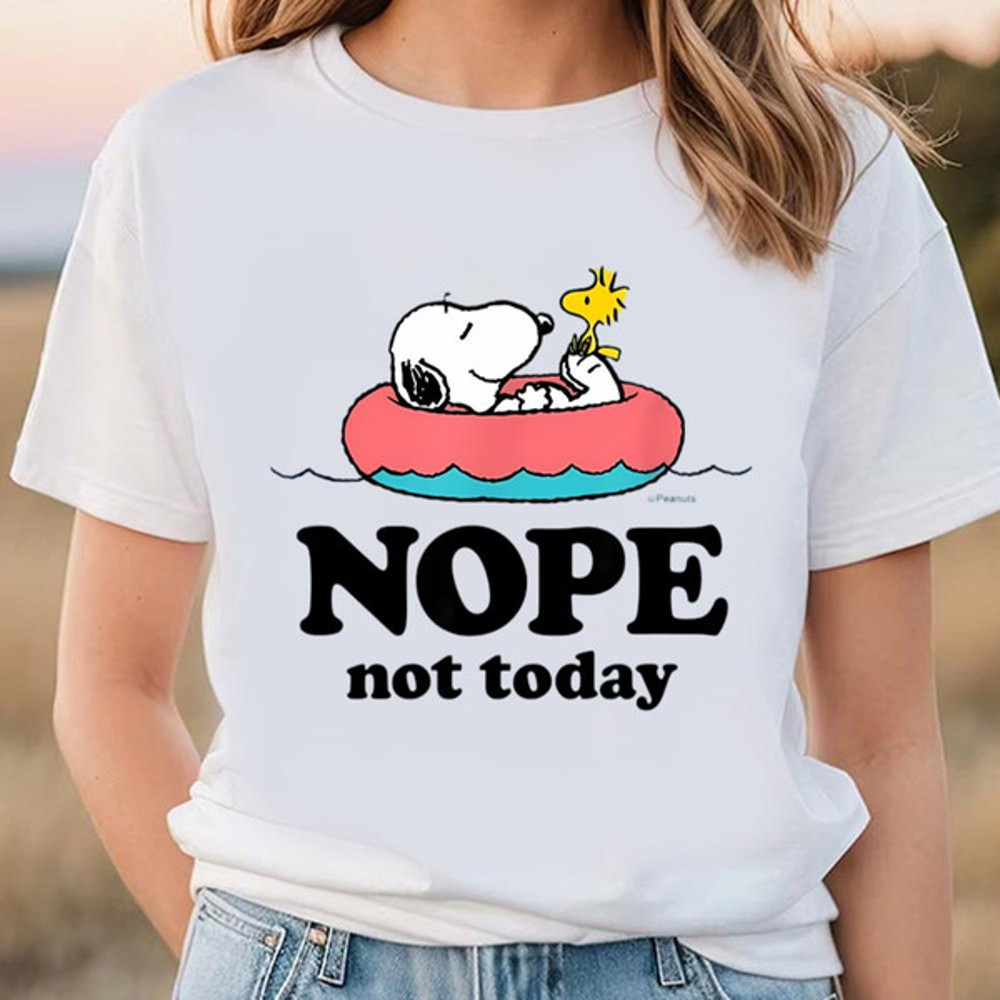 Snoopy Nope Not Today T-Shirt Valentine Merch Holiday Valentine...