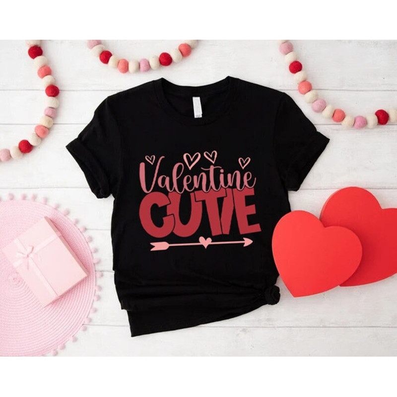 Valentine Cutie T-Shirt,Valentines Day Gift,Valentines Day Shirts For Woman,Kids Valentine Shirt,Retro Valentine Shirt
