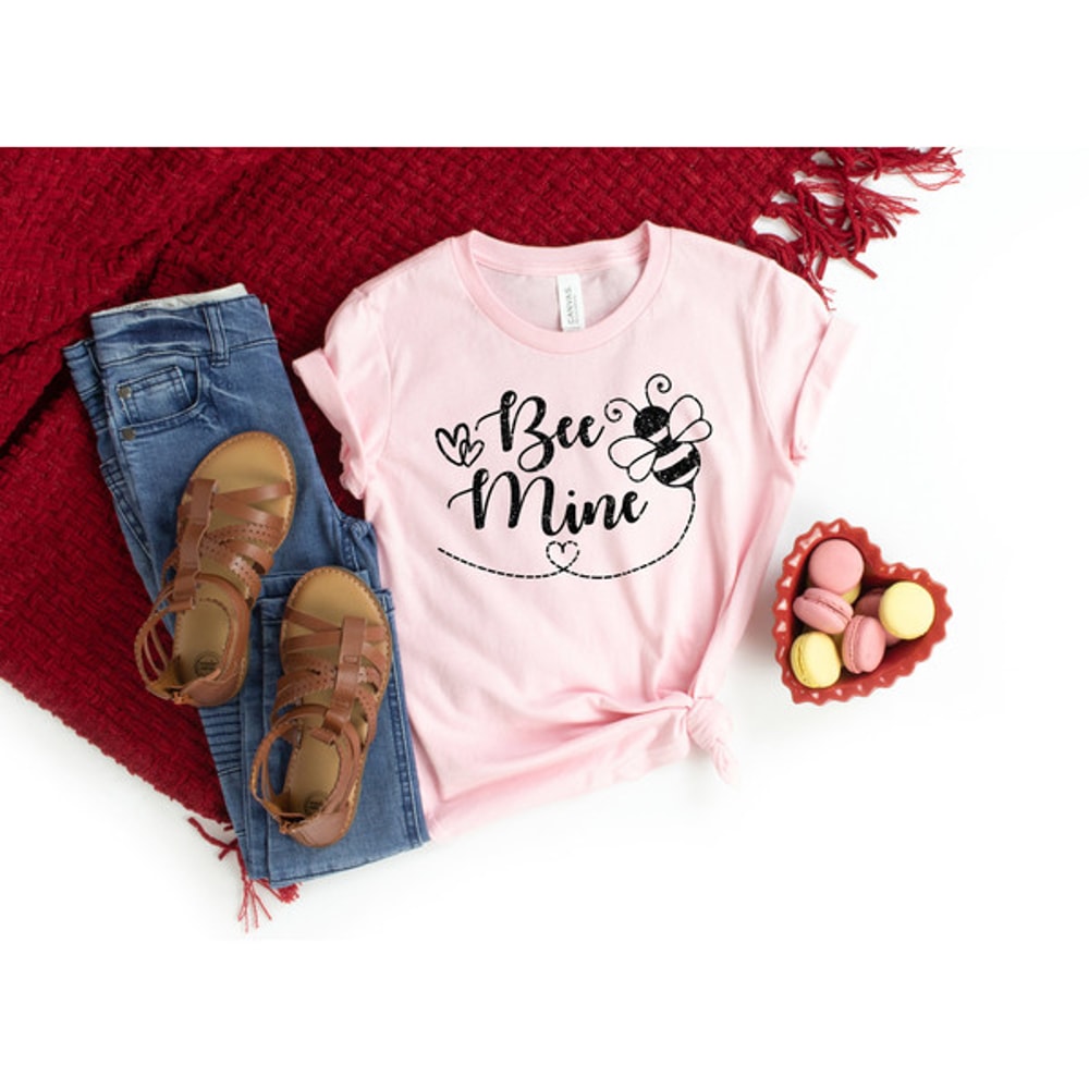 Be Mine Valentines Day T-Shirt , Valentines Day Shirts For Women , Valentine's Day Shirt , Cute Valentine's T-shirt