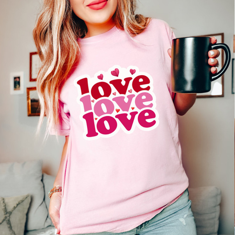 Comfort Colors Love Shirt, Valentines Day Love T-Shirt, Valentines Day Shirt, Gift For Her, Love Shirt, Valentines Gift