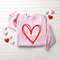 Cute Heart Sweatshirt, Valentine Sweatshirt, Love Sweatshirt, Valentines Day Shirt, Drawn Heart Love Sweatshirt