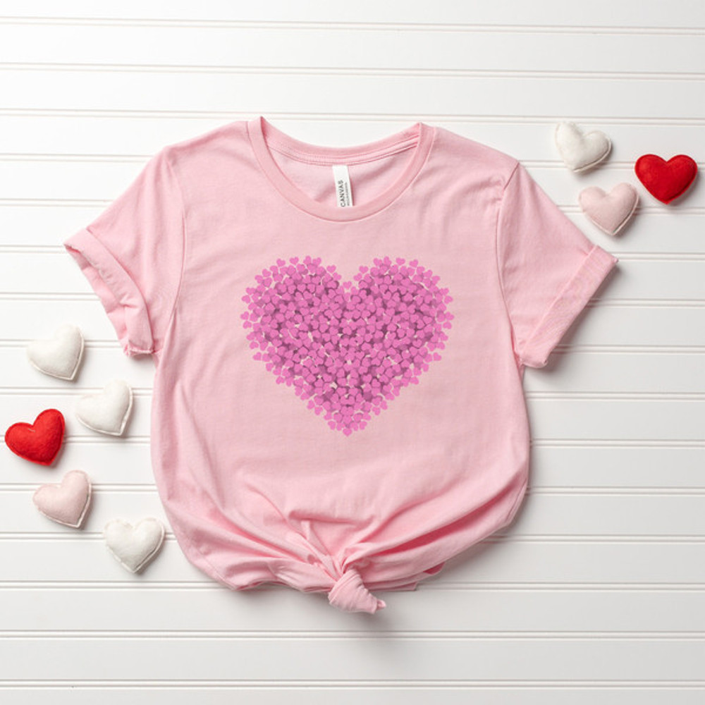 Valentines Day Shirt, Cute Heart T-shirt, Heart Shirt, Valentines Day Shirts For Women, Teachers Valentines Day Shirt