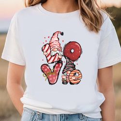 love gnome valentine heart t-shirt, valentine heart t-shirt beautiful, gift valentime
