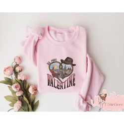 be mine valentine sweatshirt, western valentine hoodie, retro valentine sweater, happy valentines day