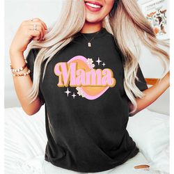 vintage rainbow mama shirt, floral distressed mother shirt, happy mother's day shirt, mother's day gift