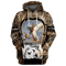 Personalized Hunting Duck Hunting Hunter - 3D Printed Pullover Hoodie