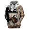 Personalized Hunting Moose Hunting - 3D Printed Pullover Hoodie