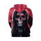 Red Energy Skull Hoodie 3D, Personalized All Over Print Hoodie 3D