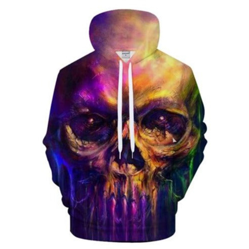 Big 3D Skull Hoodie 3D, Personalized All Over Print Hoodie 3D