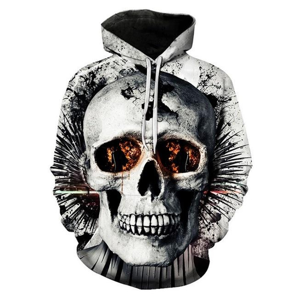 Skull And Bones Hoodie 3D, Personalized All Over Print Hoodie 3D