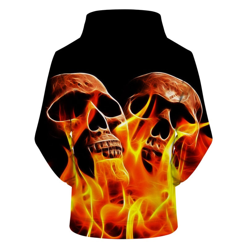 Skull And Bones Hoodie 3D, Personalized All Over Print Hoodie 3D V1