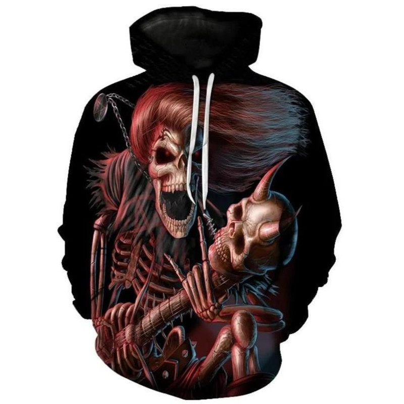 Skull Iron Maiden Hoodie 3D, Personalized All Over Print Hoodie 3D