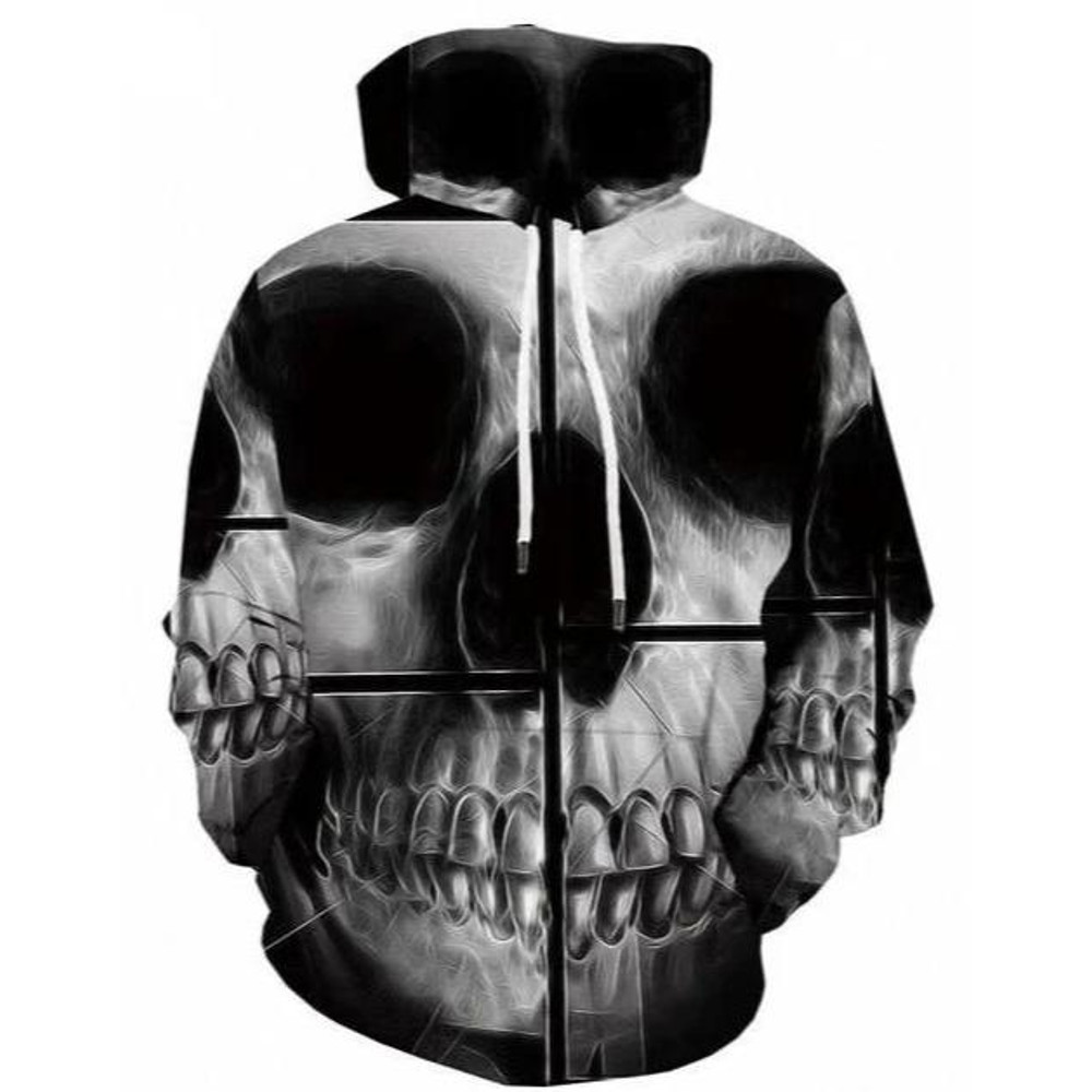 Skull Gothic Hoodie 3D, Personalized All Over Print Hoodie 3D