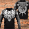 Viking 3D Fenrir Wolf Axe Sword Hoodie 3D, Personalized All Over Print Hoodie 3D
