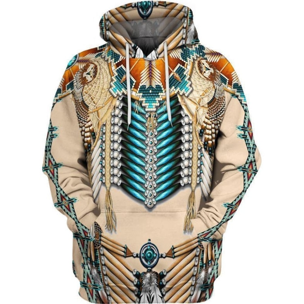 Border Motifs Hoodie 3D, Personalized All Over Print Hoodie 3D