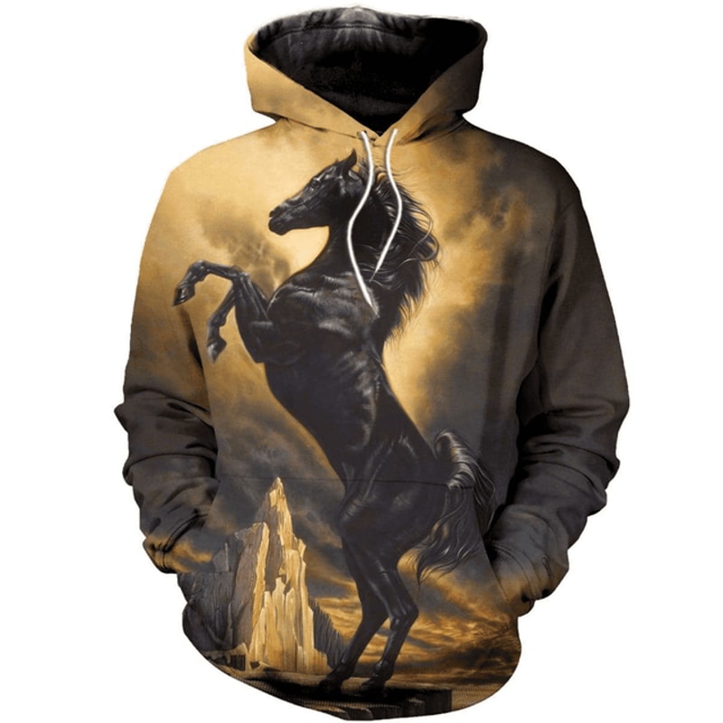 Horse Hoodie 3D, Personalized All Over Print Hoodie 3D V1