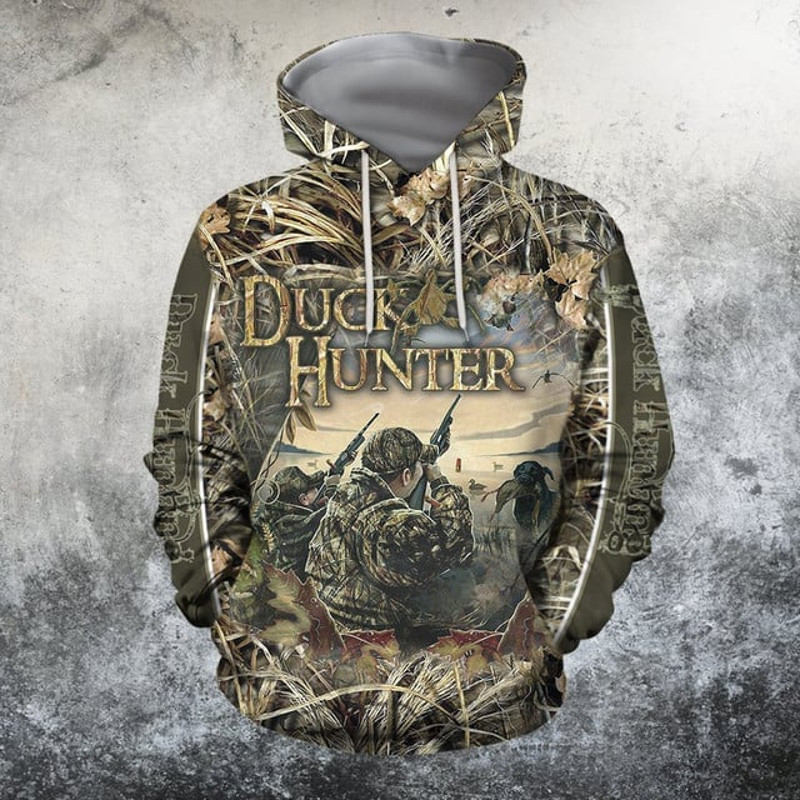 Duck Hunter Hoodie 3D, Personalized All Over Print Hoodie 3D