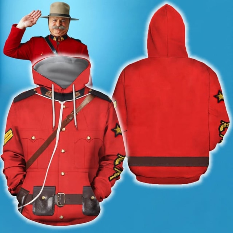 Military Coat Hoodie 3D, Personalized All Over Print Hoodie 3D