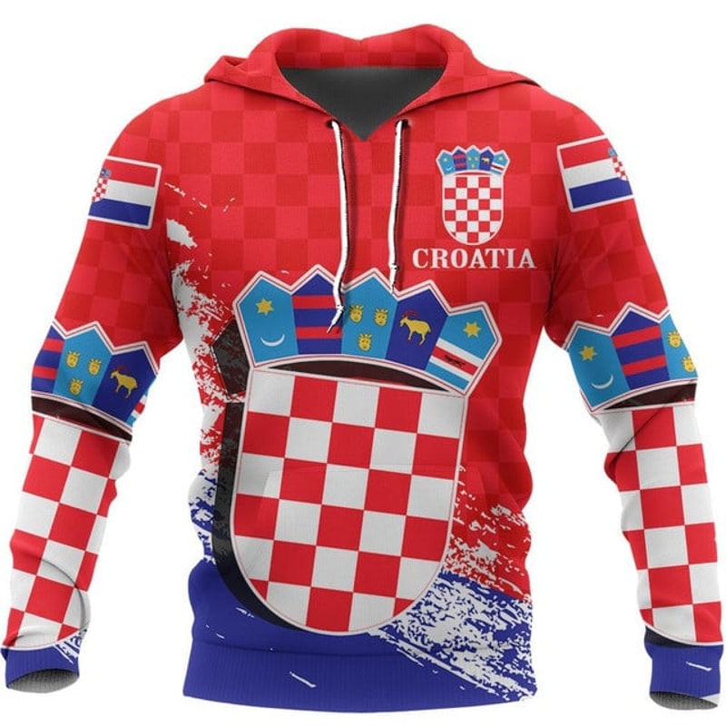 Croatia Speed Hoodie 3D, Personalized All Over Print Hoodie 3D