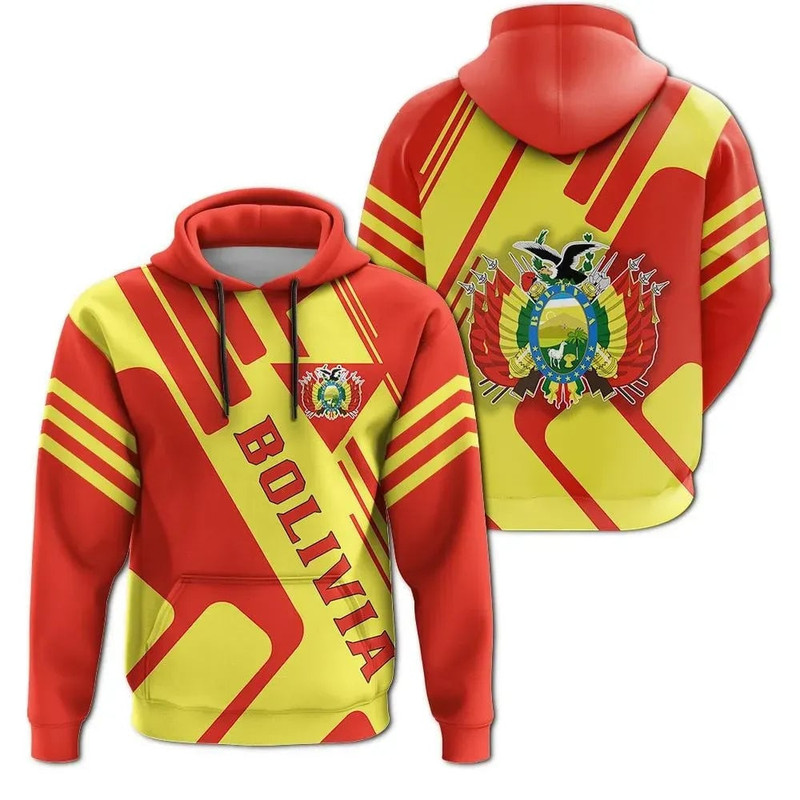 Bolivia Hoodie 3D, Personalized All Over Print Hoodie 3D