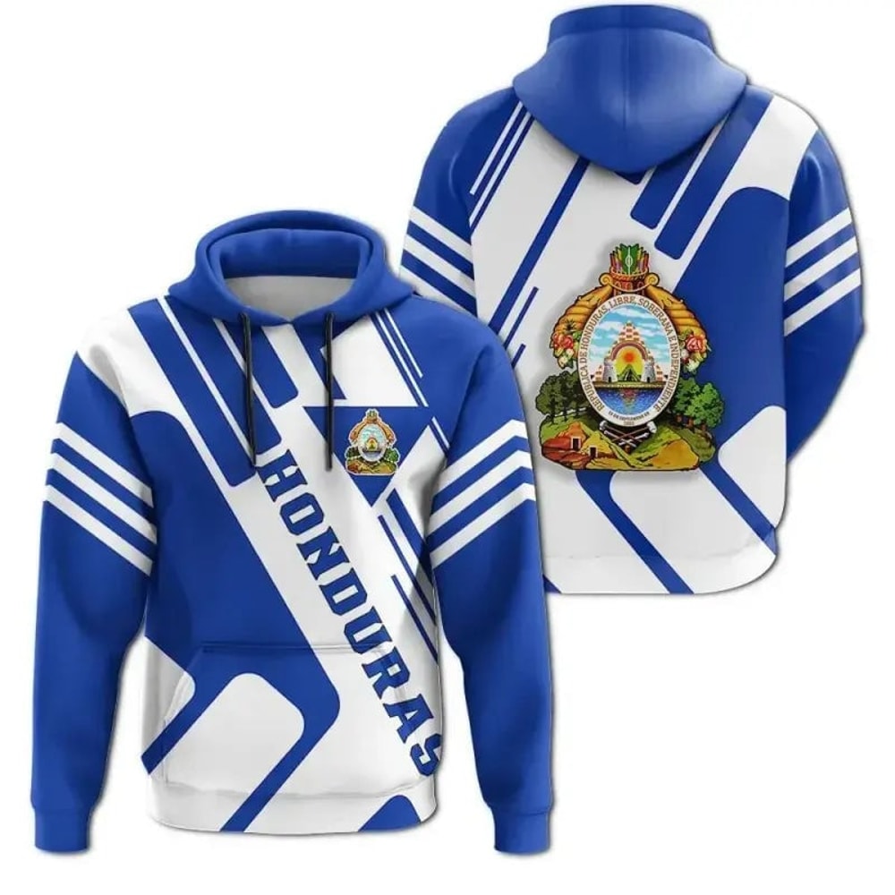 Honduras Coat Of Arms Rockie Hoodie 3D, Personalized All Over Print Hoodie 3D