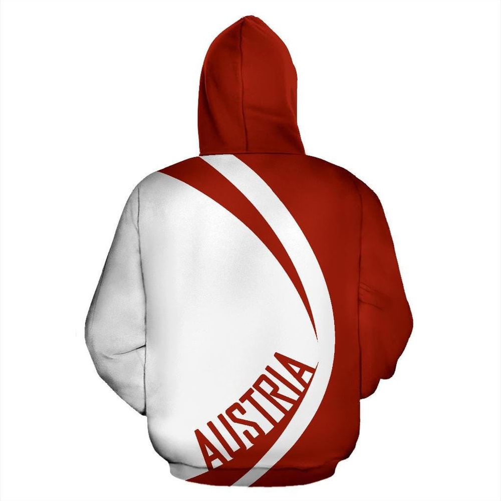 Austria Coat Of Arms Circle Style Hoodie 3D, Personalized All Over Print Hoodie 3D V1