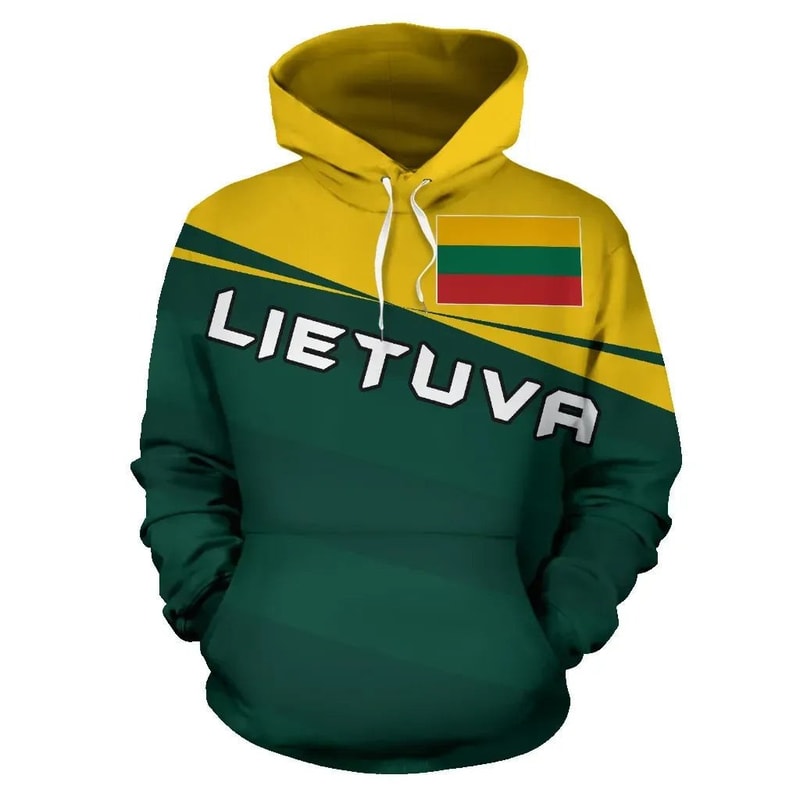 Lithuania Coat Of Arms Vivian Style Hoodie 3D, Personalized All Over Print Hoodie 3D V1