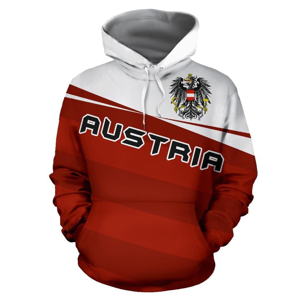 Austria Coat Of Arms Vivian Style Hoodie 3D, Personalized All Over Print Hoodie 3D V1