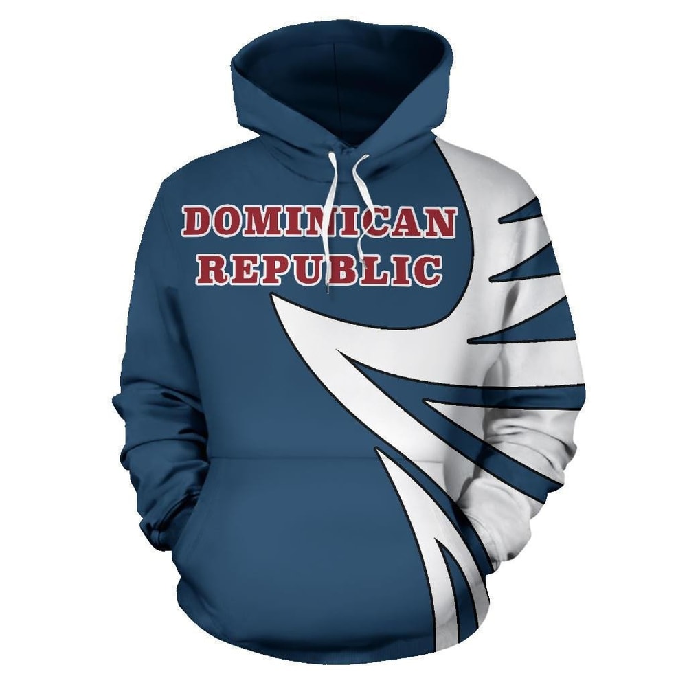 Dominican Republic Coat Of Arms Warrior Style Hoodie 3D, Personalized All Over Print Hoodie 3D V1