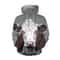 Beautiful Cow Face Hoodie 3D, Personalized All Over Print Hoodie 3D