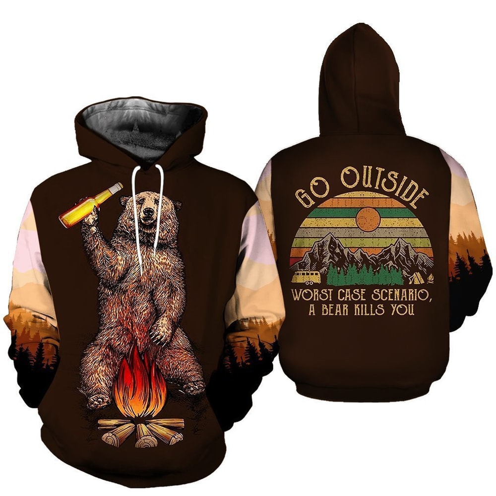 Camping Hoodie 3D, Personalized All Over Print Hoodie 3D V1