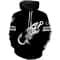 Black Fish Hook Skull Fish Reaper Skeleton Hoodie 3D, Personalized All Over Print Hoodie 3D
