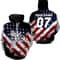 USA Flag Dirt Bike UV Motocross Motorcycle Racing Patriotic Hoodie 3D, Personalized All Over Print Hoodie 3D