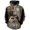 Deutsch Drahthaar Duck Hunting Waterfowl Camo Hoodie 3D, Personalized All Over Print Hoodie 3D