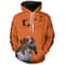 Best Pheasant Hunting Dogs Orange Hoodie 3D, Personalized All Over Print Hoodie 3D