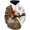 Pheasant Hunting With Dog English Setter Hoodie 3D, Personalized All Over Print Hoodie 3D V1
