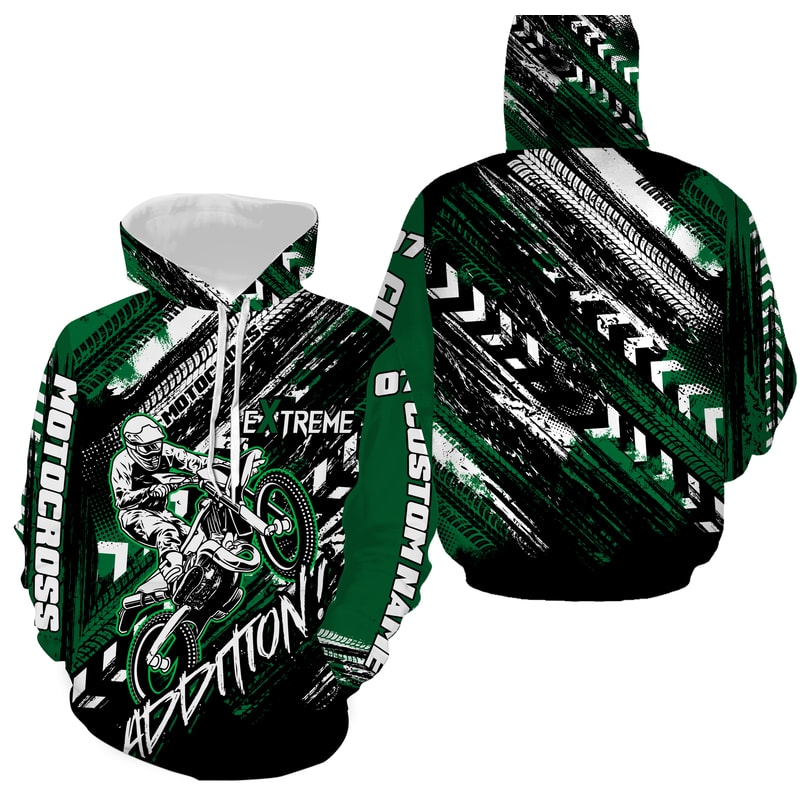 Extreme MotoX Addition Motorcycle Biker Hoodie 3D, Personalized All Over Print Hoodie 3D