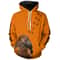Vizsla Dog Pheasant Hunting Blaze Orange Hoodie 3D, Personalized All Over Print Hoodie 3D
