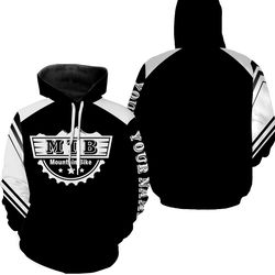 mountain biking, mtb racing, biking cycling hoodie 3d, personalized all over print hoodie 3d