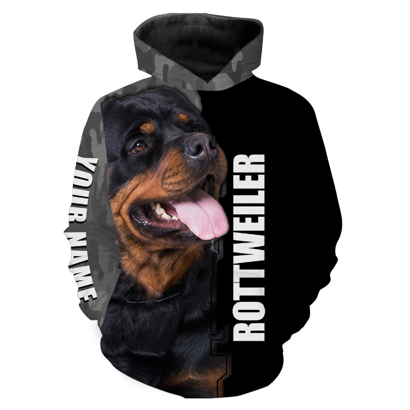 Love Rottweiler Hoodie 3D, Personalized All Over Print Hoodie 3D